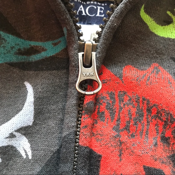 Children’s Place Fleece Lined Dinosaur Hoodie 2T - Picture 4 of 13